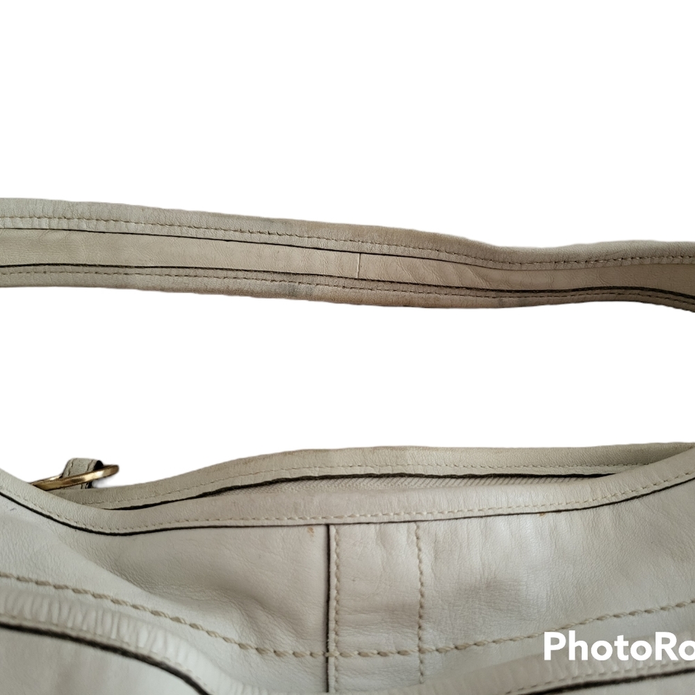 Large Coach white leather bag - Picture 2 of 16